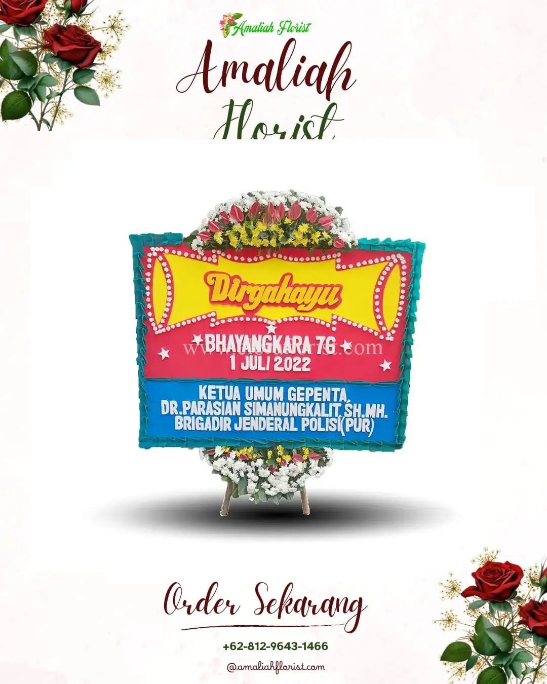 Papan Bunga HUT Ulang Tahun Dumpil